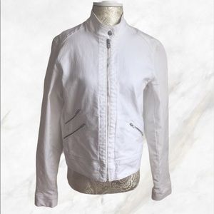 Banana Republic White Jean Jacket size Medium